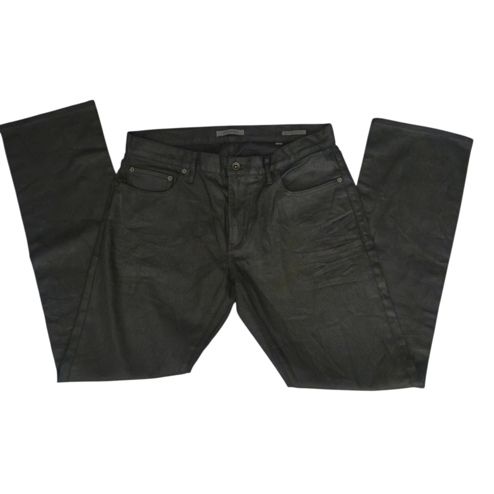 John Varvatos Black Relaxed Jeans J701 - BLACK WEFT JEANS